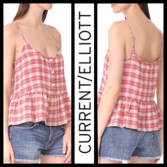 NWOT Current/Elliott The Workwear Peplum Top - Picture 4 of 6